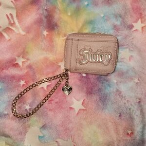 Juicy Couture Blush Pink Wallet with Chain